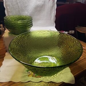 Vintage Beautiful 1960's Anchor Hocking "Soreno" Pattern 6 Piece Set